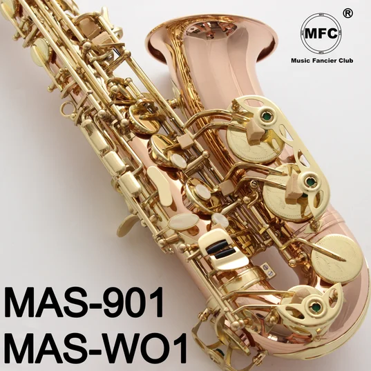 

Music Fancier Club Alto Saxophone MAS-WO1 MAS-901 Phosphor Bronze Copper Gold Keys Sax Alto Mouthpiece Ligature Reeds Neck