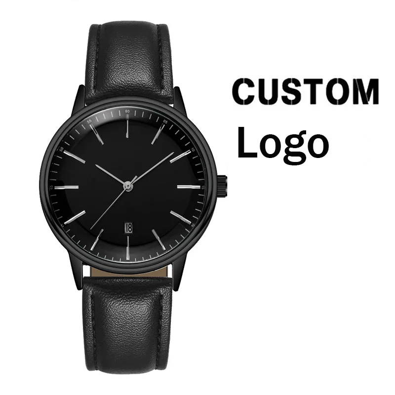 CL046 Custom Logo Watch Men Private Label Watches Your Company Name Branded OEM Wrist Watches