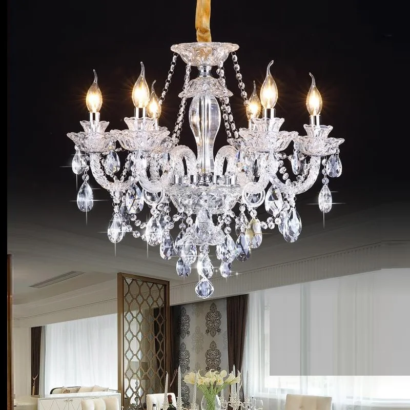 New Luxury K9 Modern Crystal Lustres De Cristal Lamps Chandeliers AC110V/220V Home Decoration Lighting Fixture for Living Room