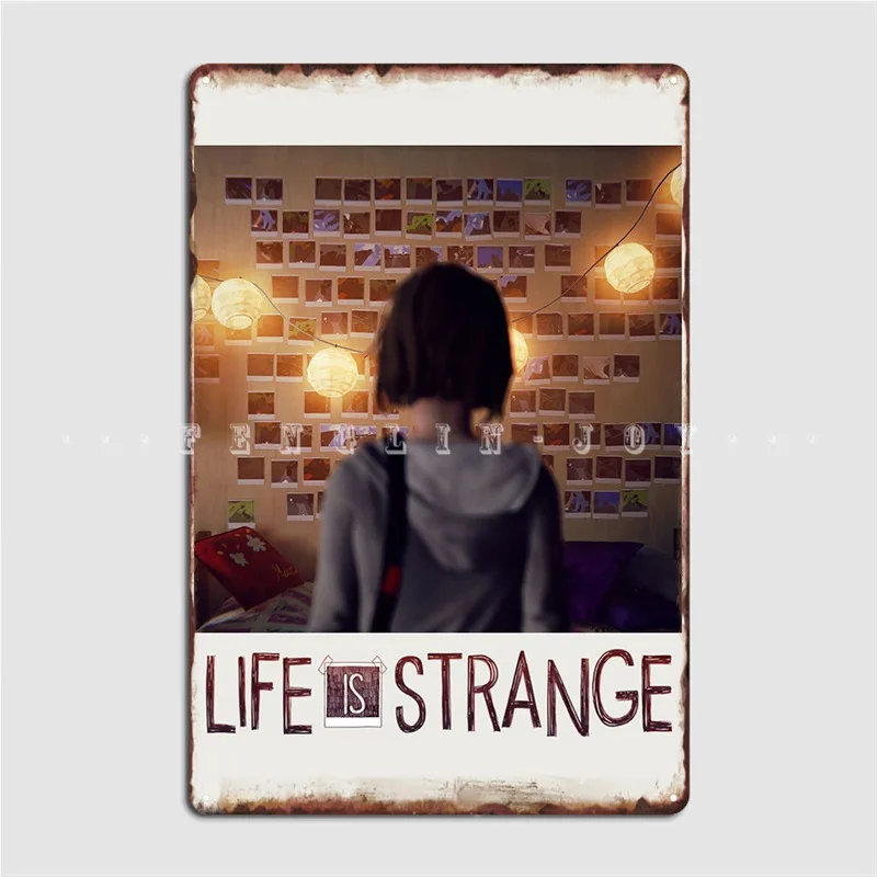 Life Is Strange Polaroids Metal Sign Plaques Cinema Living Room Cave pub Classic Tin sign Poster