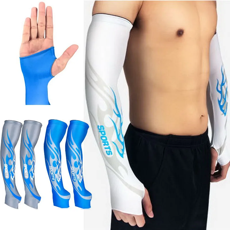 2022 2 Pcs/lot Breathable Arm Sleeves Cycling Sun UV Protector Men Women Bicycle Arm Warmers Cover Bike manguitos para ciclismo