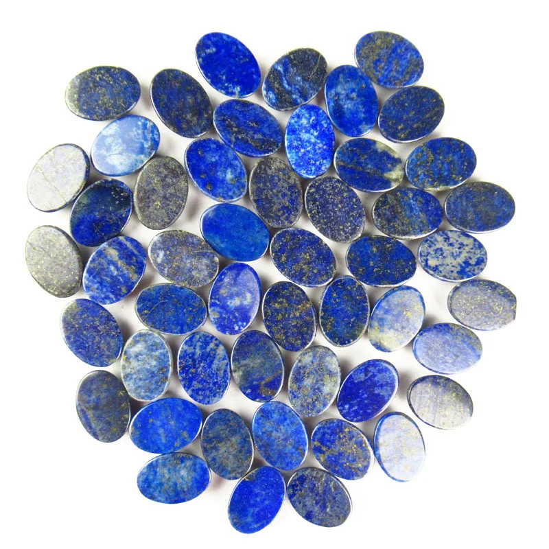 10Pcs 18x13x5mm Wholesale Lapis Lazuli Oval Cab Cabochon No Hole for DOY Making Jewelry Ring Earring Necklace Accessories