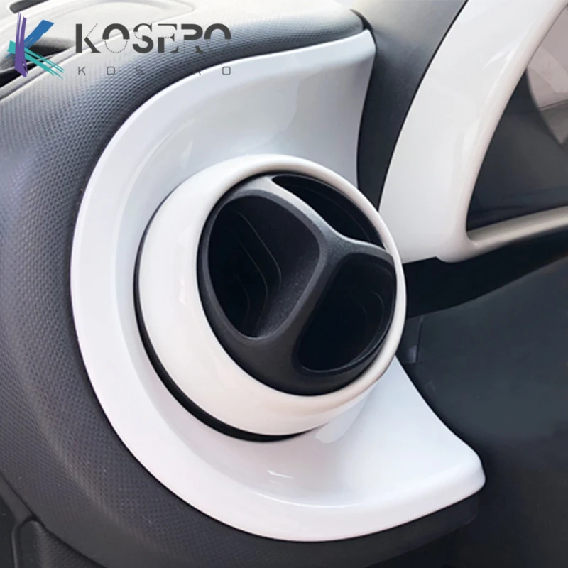 For Mercedes new Smart 453 Fortwo forfour Car interior styling white ABS plastic decoration modification accessories 2015-2020