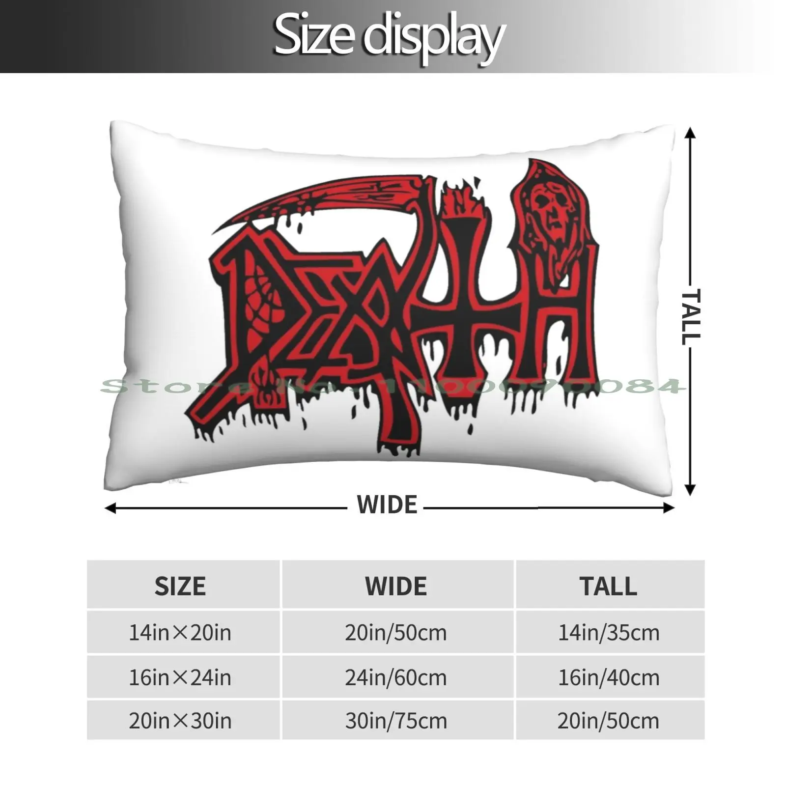 Death-Logo Pillow Case 20x30 50*75 Sofa Bedroom Holland Netherlands Dutch Football Dutch Soccer De Godenzonen Lucky De Three