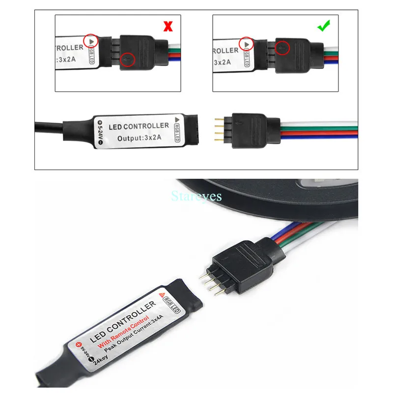 1 Piece of DC5V USB LED RGB Controller Mini 3Key Dimmer IR 24Key RF 17key Bluetooth Wireless Remote Control for 5V RGB LED Strip