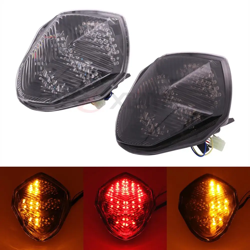 Motorcycle Rear Tail Light Brake Turn Signals Integrated LED Light For Suzuki GSXR1000 GSX-R GSXR 1000 K3 2003-2004