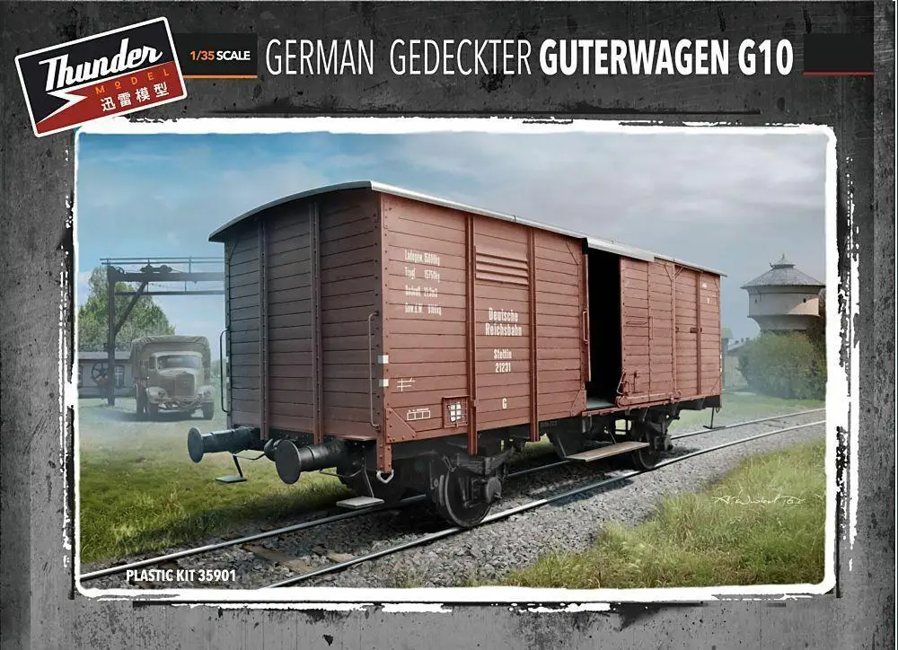 

Thunder Model 35901 1/35 Scale German Gedeckter Guterwagen model kit