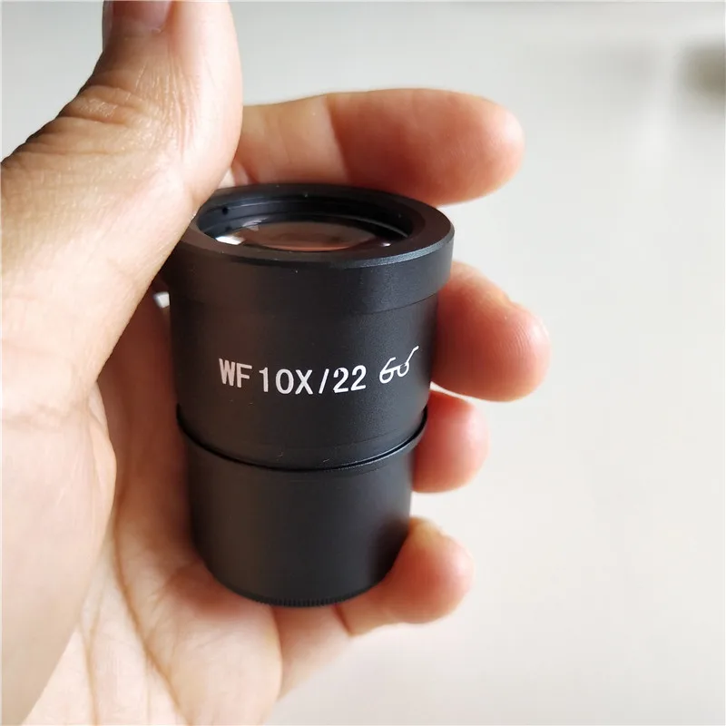 WF10X 22mm High Eyepoint Eyepiece for Zoom Stereo Microscope with Mounting Size 30mm 30.5mm and Micrometer Reading Scale