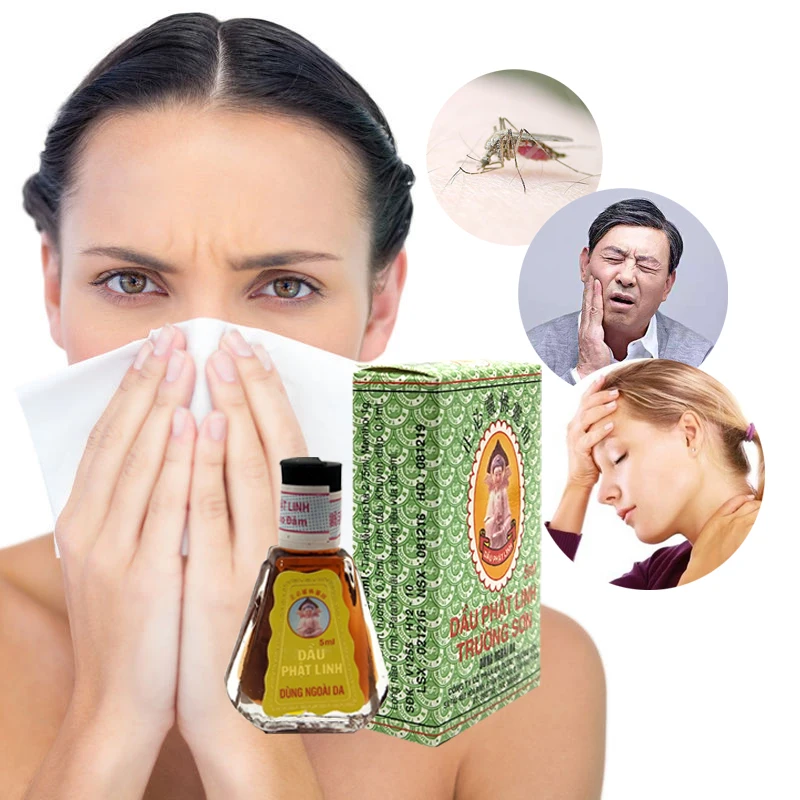 5ml Natural Herbal Buddha Ointment Oil Treatment of headache, toothache,Abdominal Pain and other anti-mosquito bites health Care