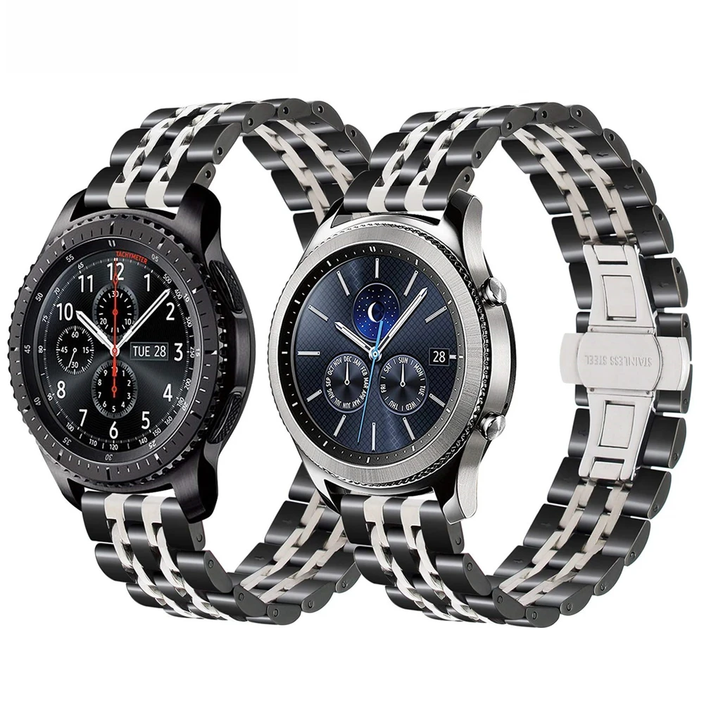 

for Samsung Gear S3 Bands,Gear S3 Frontier/Classic band 22mm stainless steel Strap wrist bracelet for galaxy watch 46mm correa