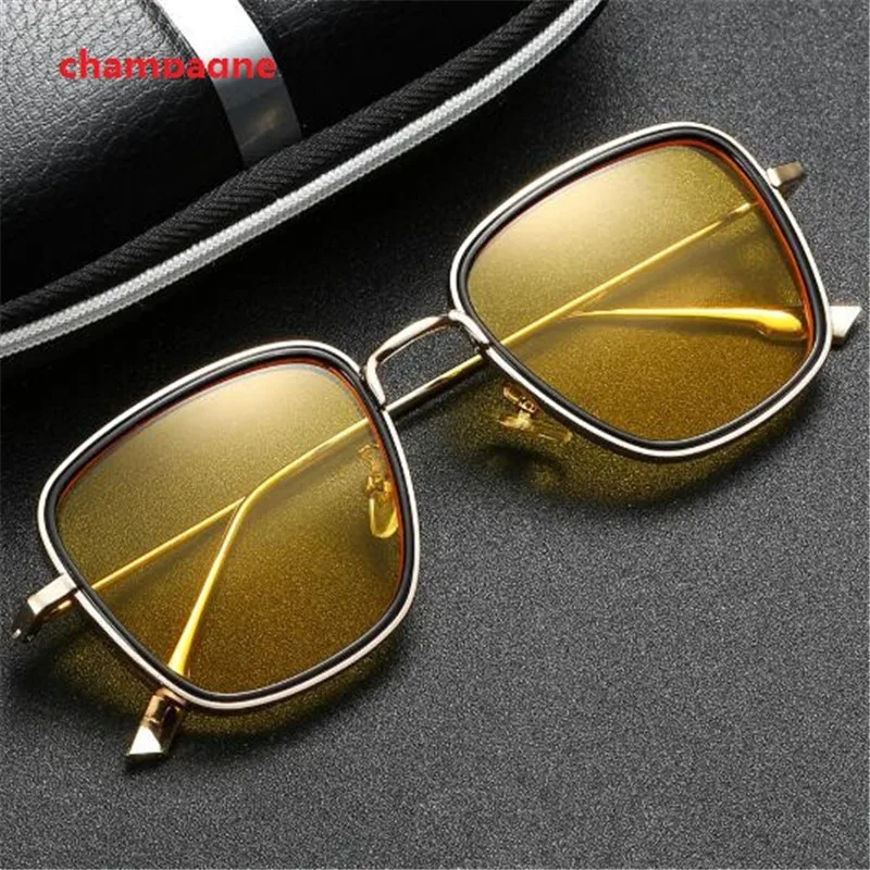 KAPELUS  Sunglasses New listing 2022 Gold frame champagne lens Luxury sunglasses for men and women image 3