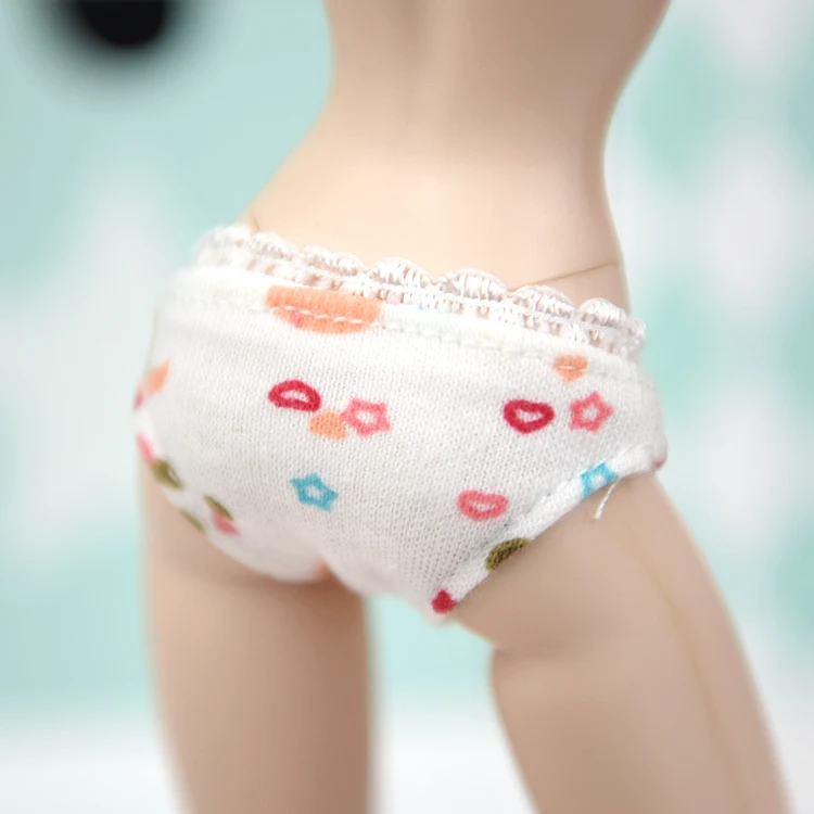 1/6 bjd Panties for barbie Doll blyth Clothes briefs Accessories ropa boneca knickers lalka vestiti baby toy 1 pcs vetement pink