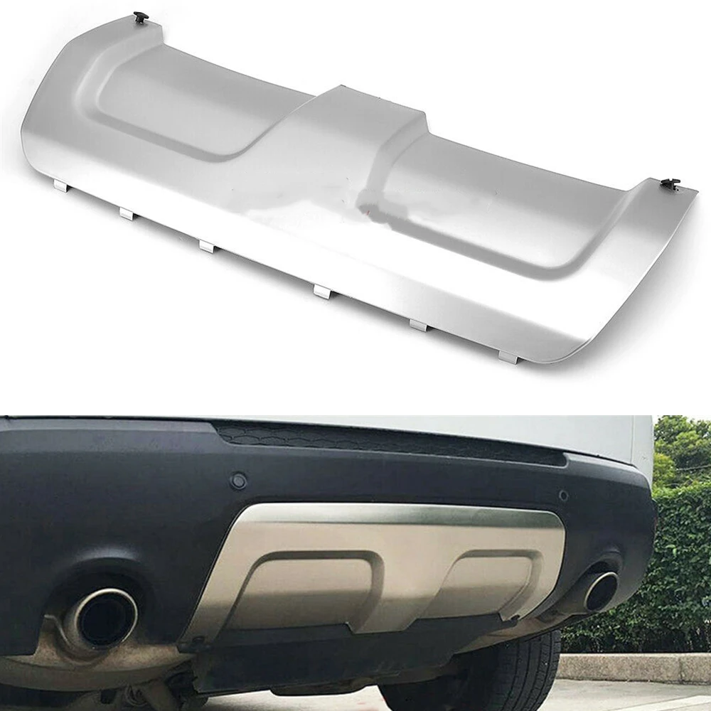 For Land Rover Range Rover Sport 2014-2017 L494 Silver Rear Bumper Tow Hook Trailer Cover Guard Fender Lip Skid Plate LR045173