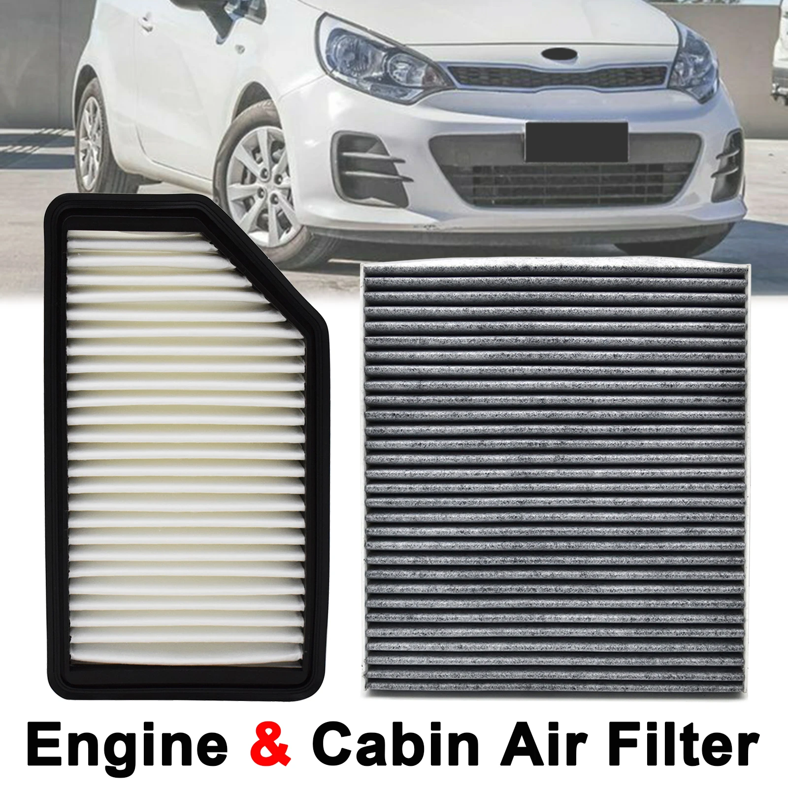 Car Engine Cabin Pollen Air Filter 28113-1R100 97133-2E200 For Hyundai Accent 4 Veloster Kia Rio 3 2012 2013 2014 2015 2016 2017