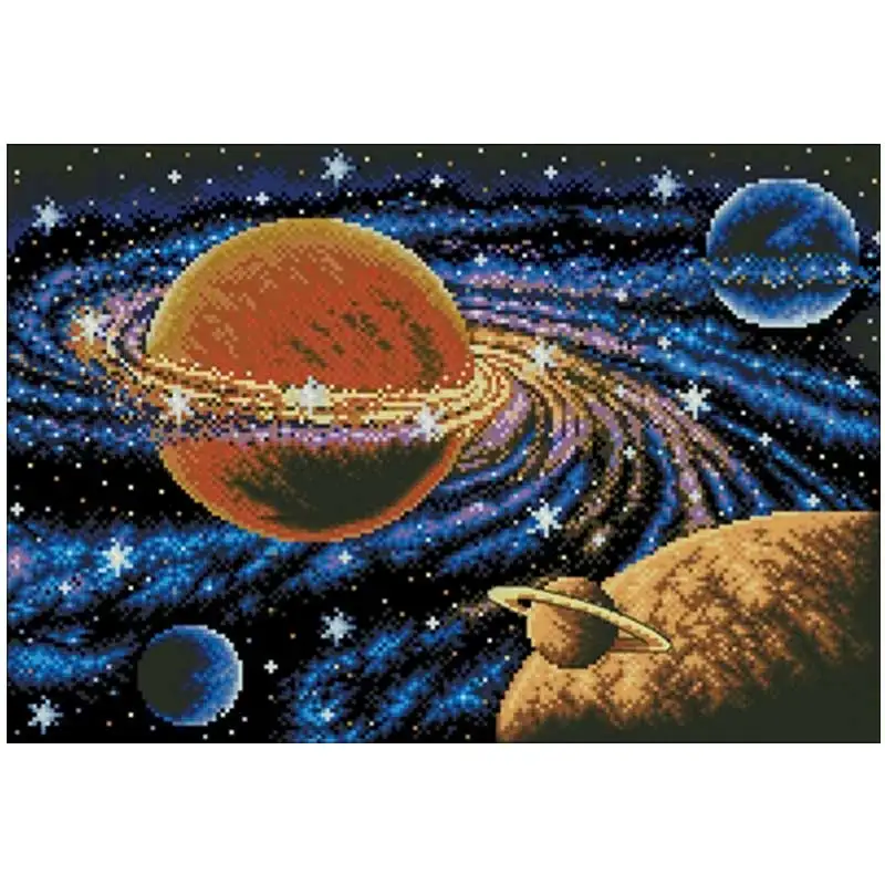 Milky Way pattern Counted Cross Stitch 11CT 14CT DIY Chinese Cross Stitch Kits Embroidery Needlework Sets