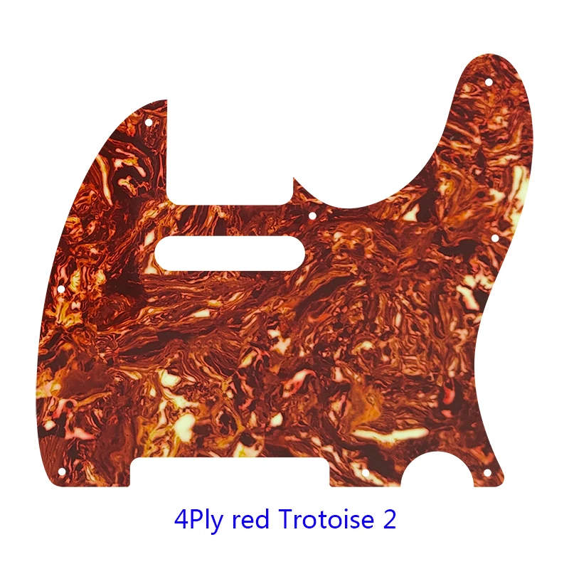 Pleroo Guitar Parts For US Standard 8 Screw Holes 62 Year Tele Telecaster Guitar Pickguard Scratch Plate Flame Pattern