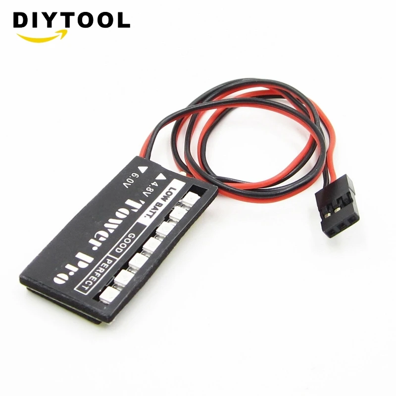 4.8v 6v 7 LED RC modello ricevitore indicatore di tensione della batteria auto auto