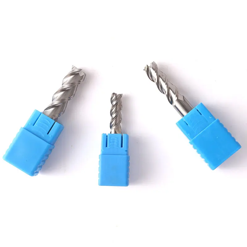 อลูมิเนียมทองแดงตัดไม้ Endmill HRC50 3 ขลุ่ย CNC เครื่องกัดเครื่องมือทังสเตนเหล็กเครื่องตัดมิลลิ่ง 1 มม.2 มม.3 มม.4 มม.6 มม.