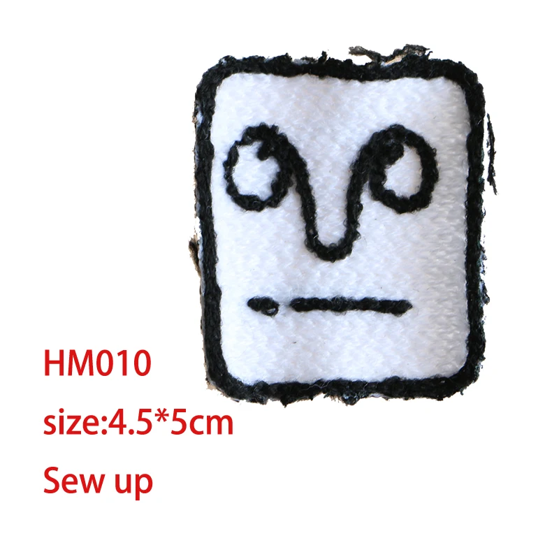 다양한 귀여운 만화 물고기 뼈 깃털 별 모아이 아이콘 아이언 패치 의류용, DIY 스트립 패치 워크 맞춤 배지, 2 개