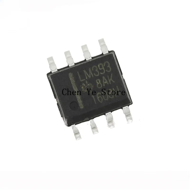 100% New Original  LM393D LM393DR LM393 SOP-8  Low-Power Low-Offset Voltage Quad Comparators IC