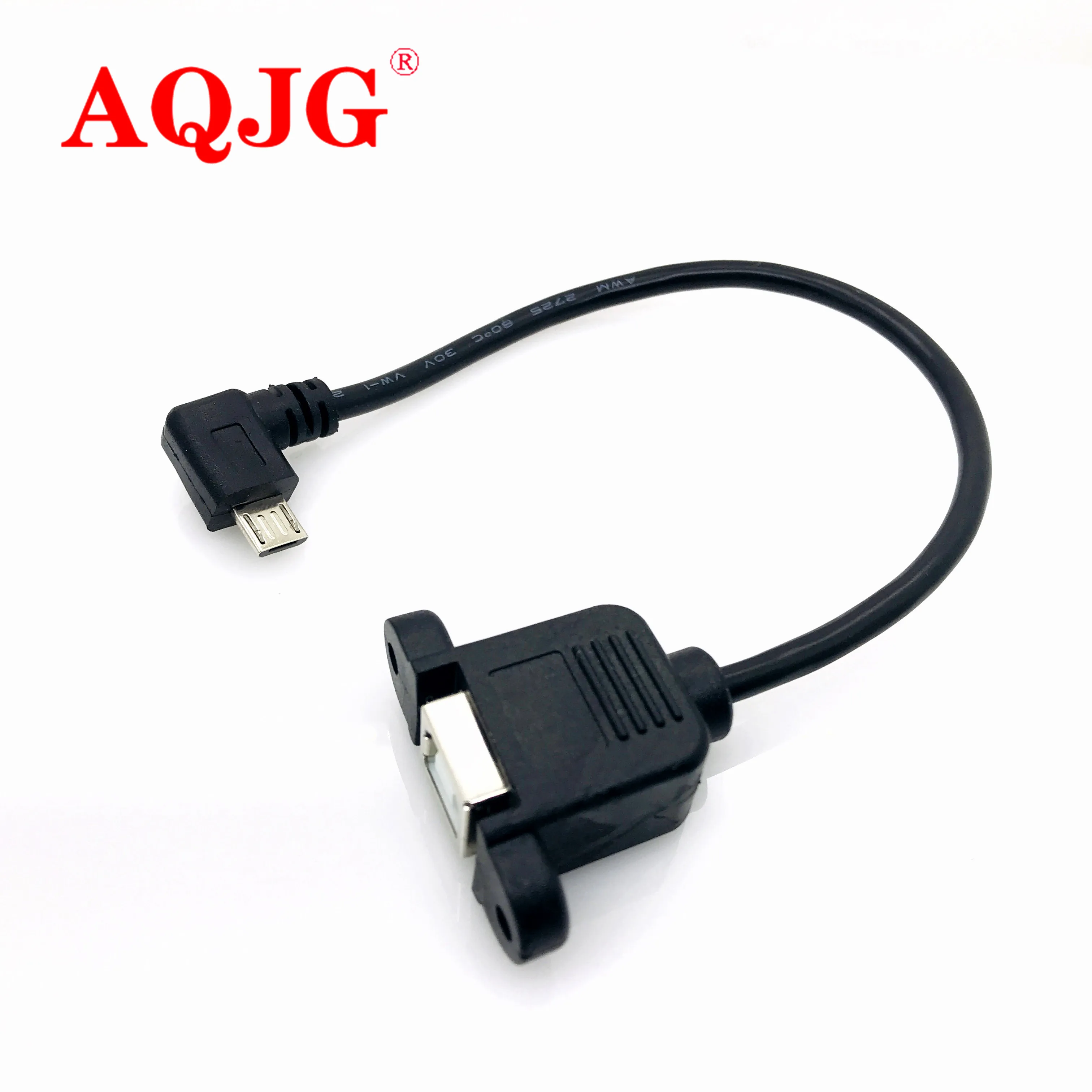 100pcs 20cm Printer Panel Mount USB 2.0 B Female Socket to Micro USB 5 Pin Male Connector Cable Cord