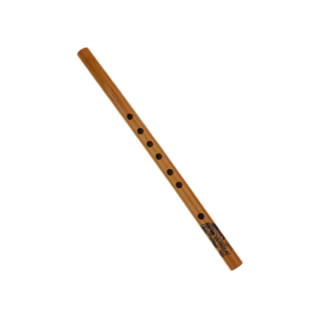 1pcs Vertical Bamboo Flute Chinese Traditional 6 Hole Bamboo Flute Xiao Woodwind Instrument Dizi Handicraft Gift for Kids