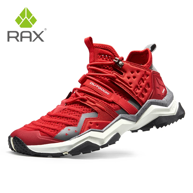 

Rax Men Hiking Shoes 2019 Spring New Breathable Outdoor Sports Sneakers for Men Mountain Shoes Trekking Sports Shoes Male