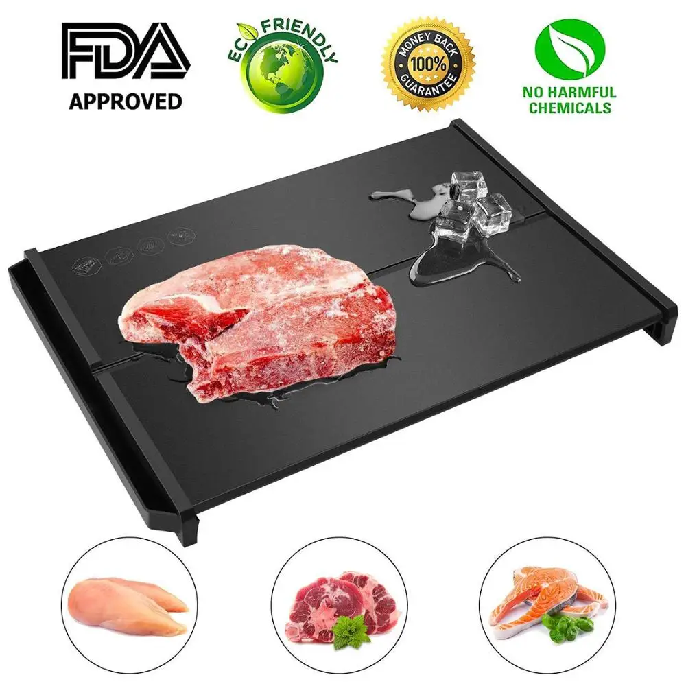 

Master Star Frozen Meat Thaw Board HDF Aeronautical Alloy Fish Fast Naturally Thaw Board Quick Defrost Tray Tool