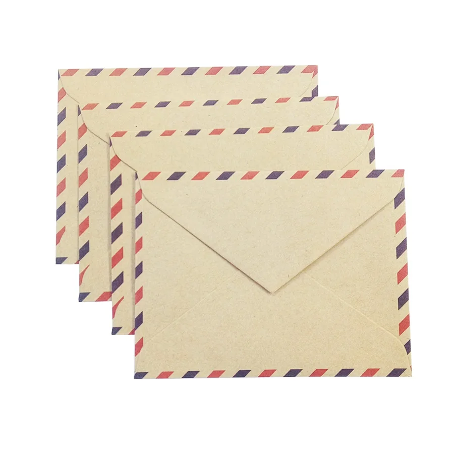 10 Pcs/lot Mini Retro British Style Travel Envelop Kraft Paper Envelopes For Mini Postcard Small Gift Greeting Sobres Invitacion