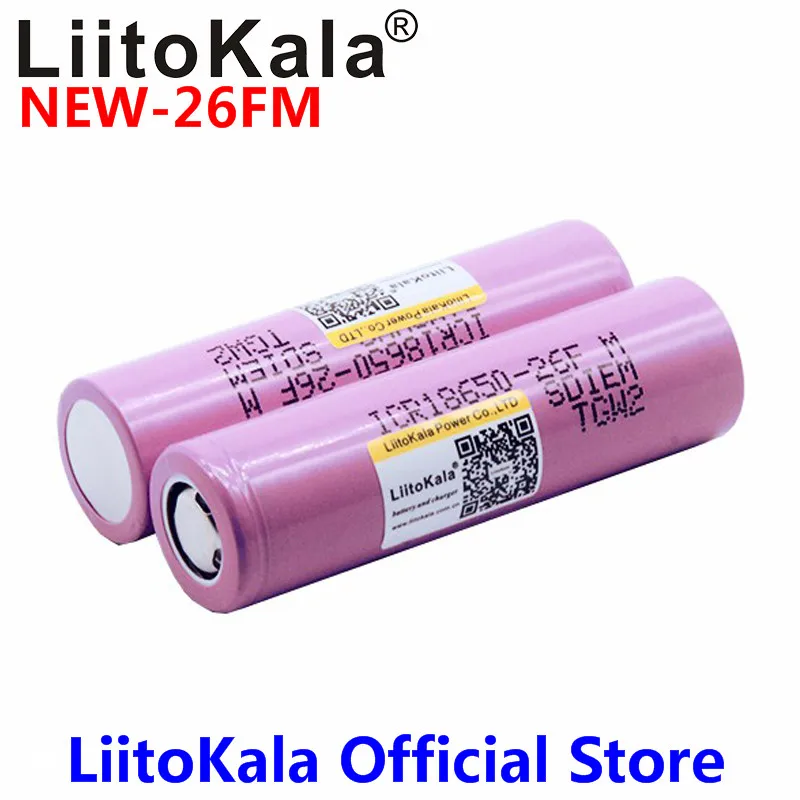 Liitokala Nuovo 100% Originale 18650 2600 Mah Batteria ICR1865026FM Agli Ioni di Litio 3.7 V Batteria Ricaricabile