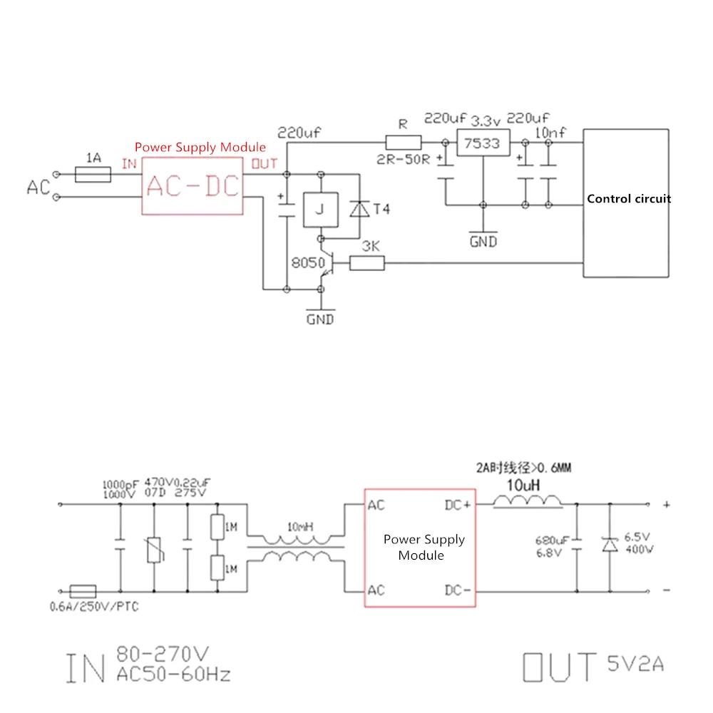 AC-DC 5V 700mA 12V 450mA 9V 500mA 3,5W Präzisions-Abwärtswandler AC 220V zu 5V DC Step-Down-Transformator Netzteilmodul – Detail 10