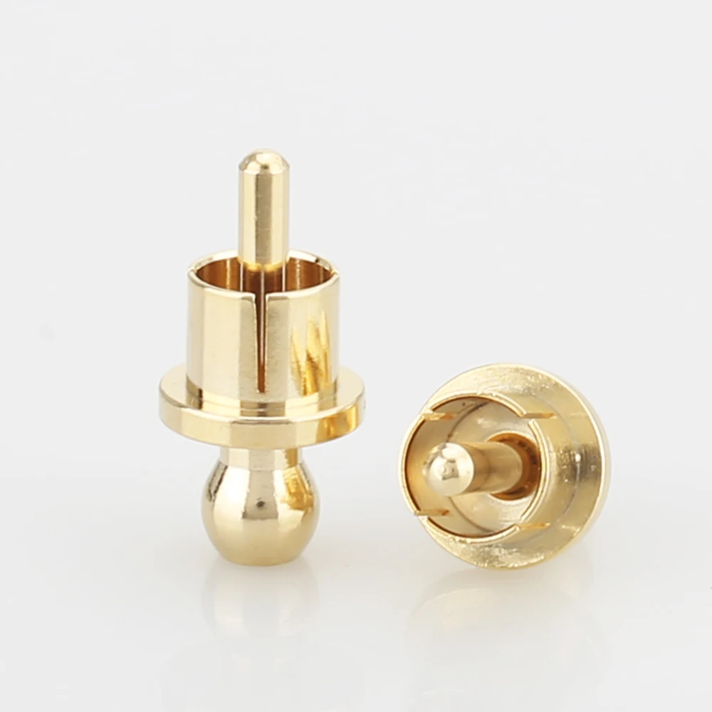 10pcs x Noise Stopper Gold / Rhodium Plated Copper Cap Dust Protector RCA Plug Caps