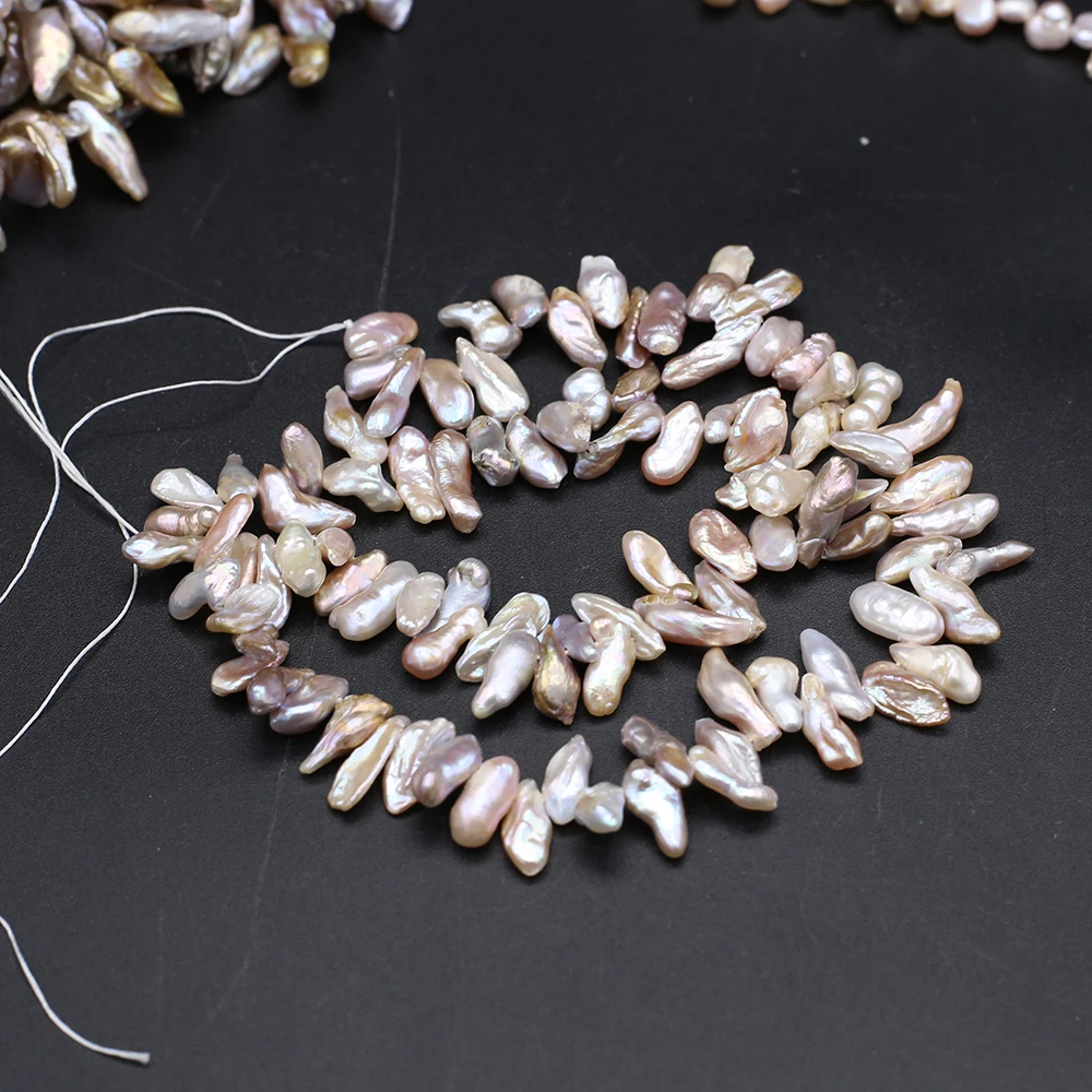 Natural Freshwater Pearl Irregular Beads Notoginseng Hole Loose Bead For DIY Charm Bracelet Necklace Jewelry Accessories Making