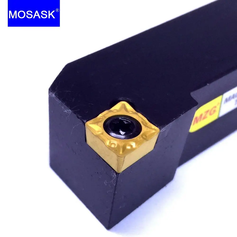 MOSASK-portaherramientas SCLCR, cortador de mecanizado, insertos de carburo de tungsteno, torno CNC, portaherramientas de torneado externo, 20 MM, 16 MM, 25 MM, 12 MM