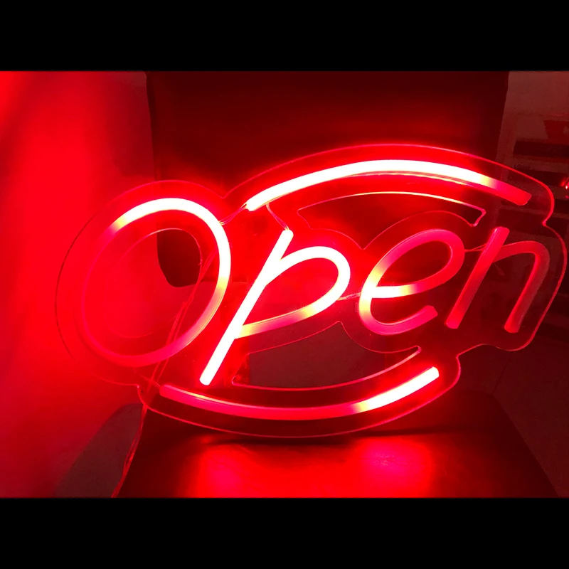 Open Neon Light Sign USB Flexible Neon Light Lamp Colorful Lights Game Lampstand LED Light Bar Club Wall Decor