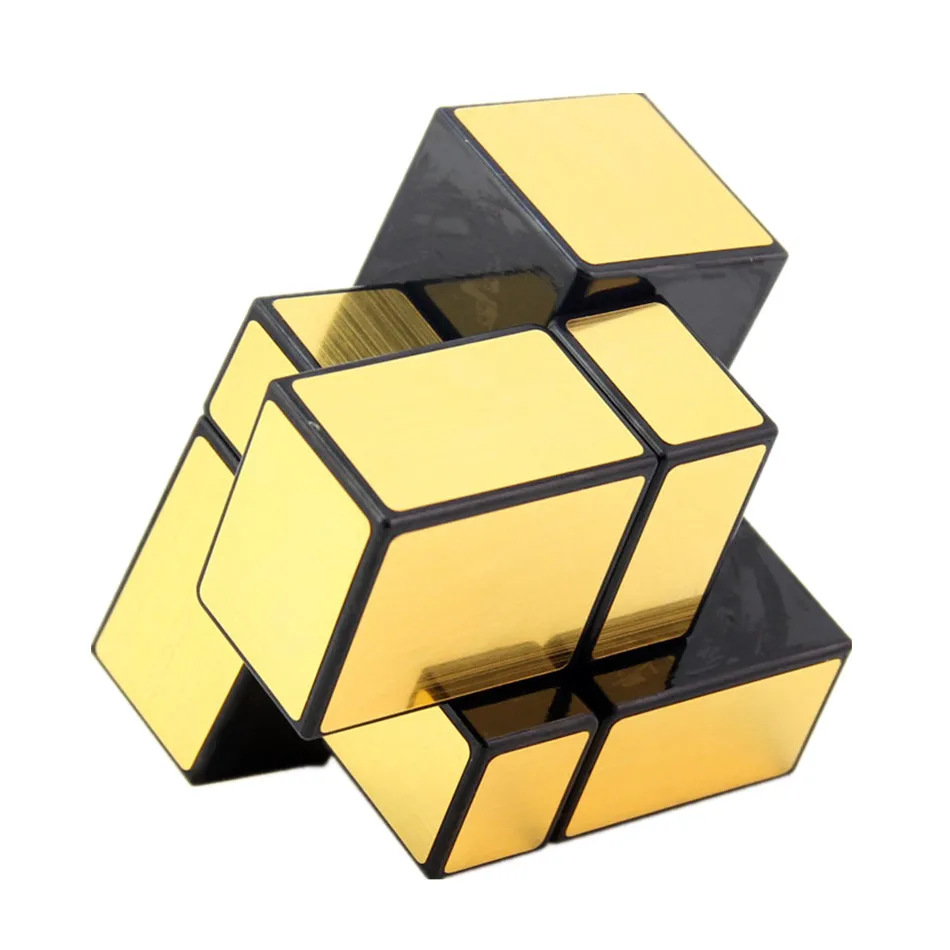 Shengshou 2x2x2 Magic Mirror Cube 5.7cm Speed Magic Puzzle Cube 2x2 Cubo Magico Sticker Learning Education Cubes for kids