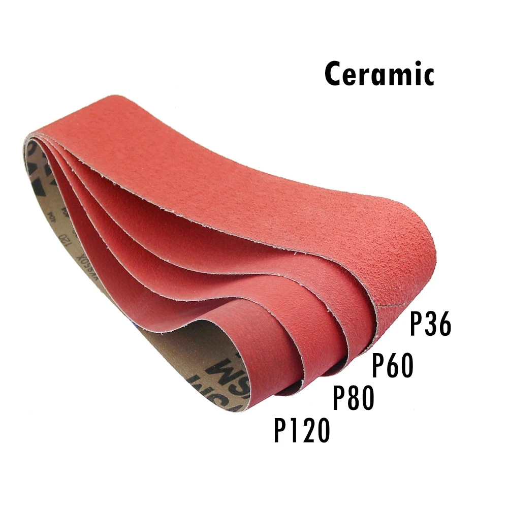 4 pcs VSM XK850X Ceramic Sanding Abrasive Belts for Super hard Metal Grinding