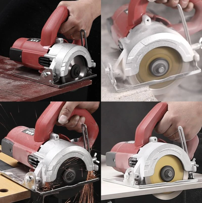 High Power Slotting Cutting Machine Home Stone Woodtile Wall Slot Cutting Multi-function Circular Saw Machine