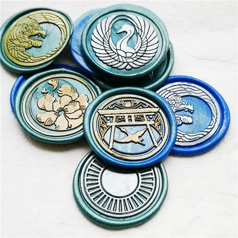 Japan toukenranbu Stamp Head 54 logo DIY Ancient Seal Retro Stamp Wax Seal High Quality DIY Scrapbooking wax stamp copper head