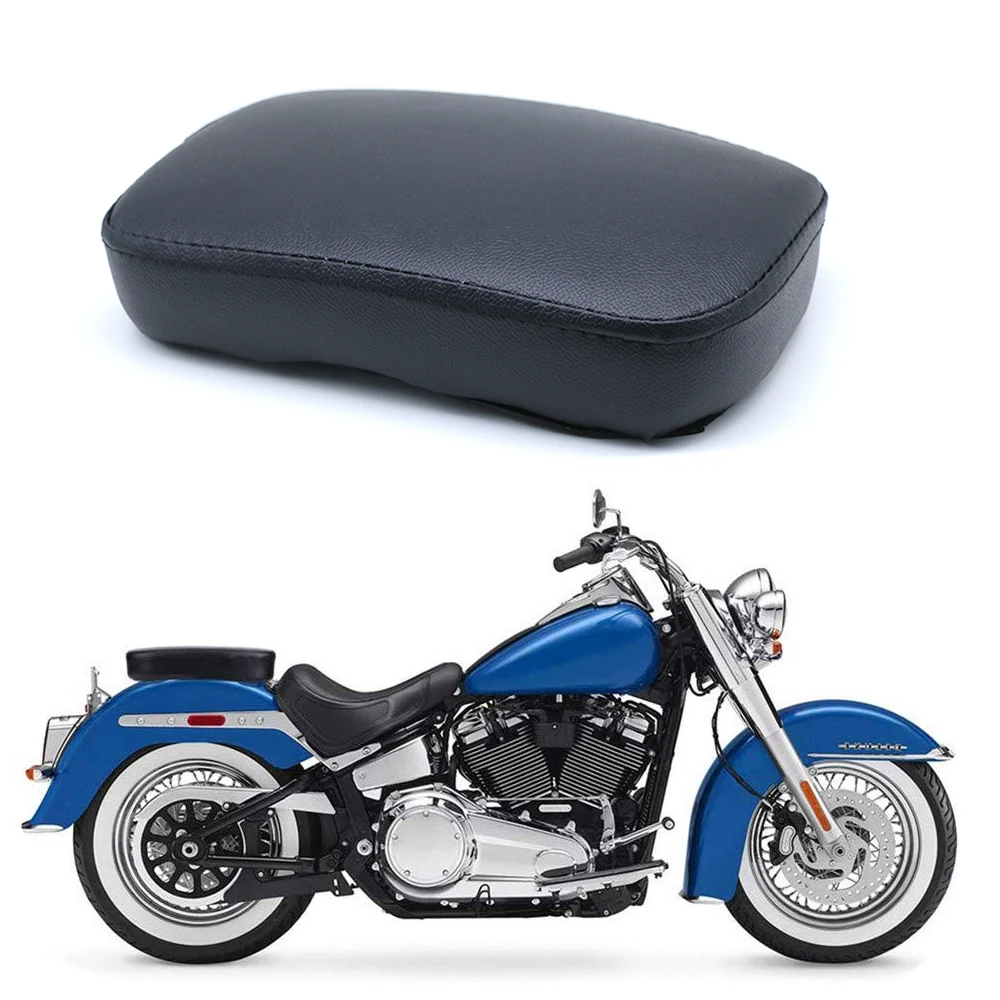 Motorcycle Seat Cushion Pad Rectangular Passenger Suction Cup Seat for Harley Sportser Iron XL 883 Cruiser Chopper Dyna Custom