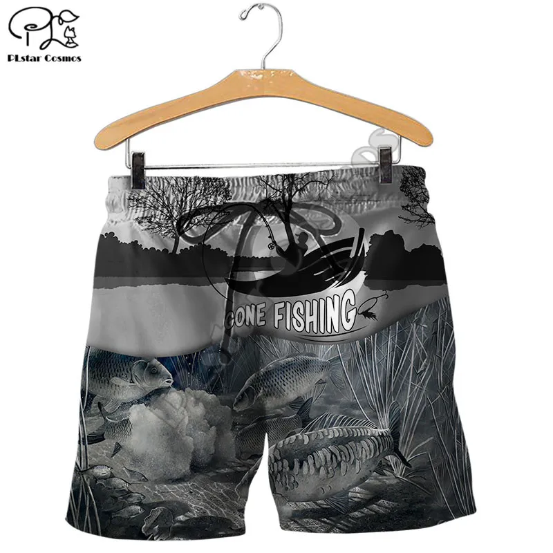 PLstar Cosmos Fishing 3D Printed 2021 New Fashion Men/Women Summer Casual Shorts Beach Short Pants Drop Shipping Style-F39