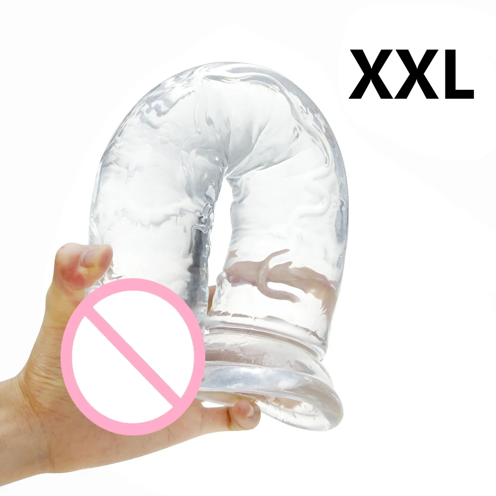 Big Dildo Realistic For Women Soft Jelly Dildo Vaginal Anal Plug Penis Strong Suction Cup Female Masturbators Sex Toys For Adult