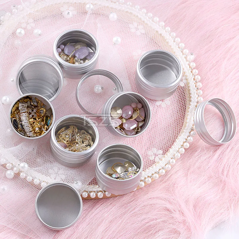 35 Grids/set Independent Aluminum Nail Art Empty Storage Nail Decorations Box Nail Art Tool Nail Organizer Box