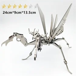 Microworld 3D Metal Puzzle Toy Mantis Insect Animal Model Steel Warcraft DIY Assembled Jigsaw New Year Gifts For Children Teen