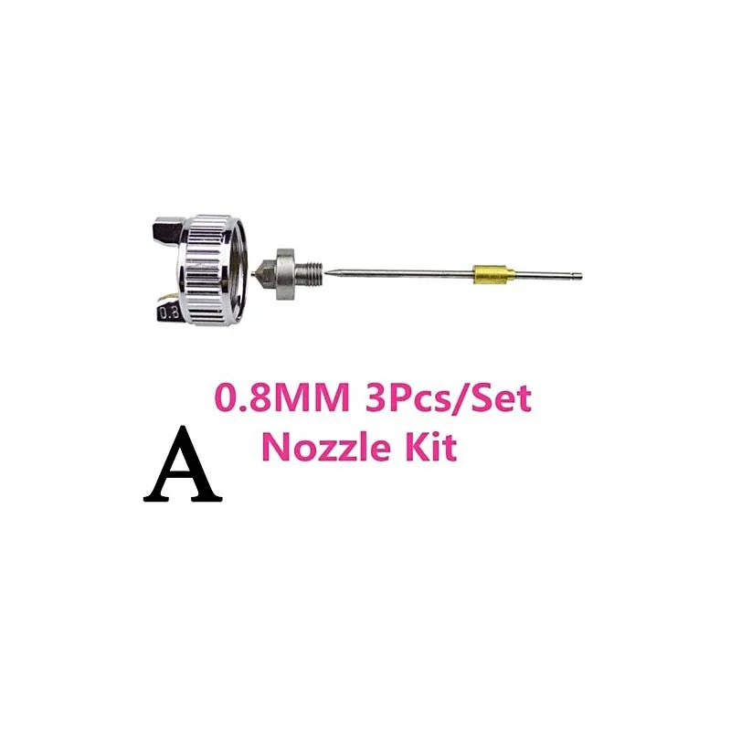 H-2000 HLVP Paint Sprayers Nozzle Needle 0.8/1.0mm Mini Air Paint  Nozzle For Spray Gun