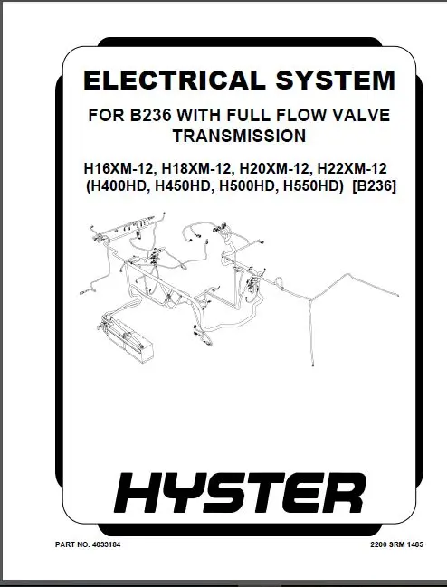 Hyster Forklift Truck Spare Parts Catalogs for FULL Models 2017- for Euro