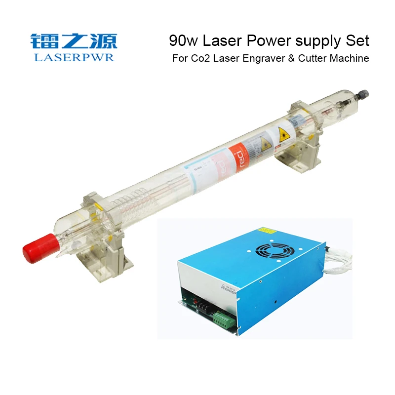 LASERPWR CO2 Laser Power Supply HY-DY13 +RECI W2 90w CO2 laser tubes for 90-100w Laser Cutting Machine Factory