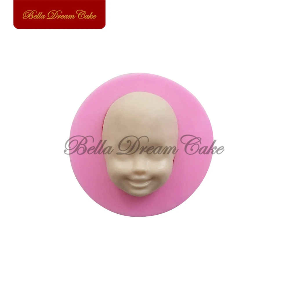 Doll Human Face Design Silicone Mold Fondant Chocolate Mould DIY Clay Soap Molds Cake Decorating Tools Baking Accessories