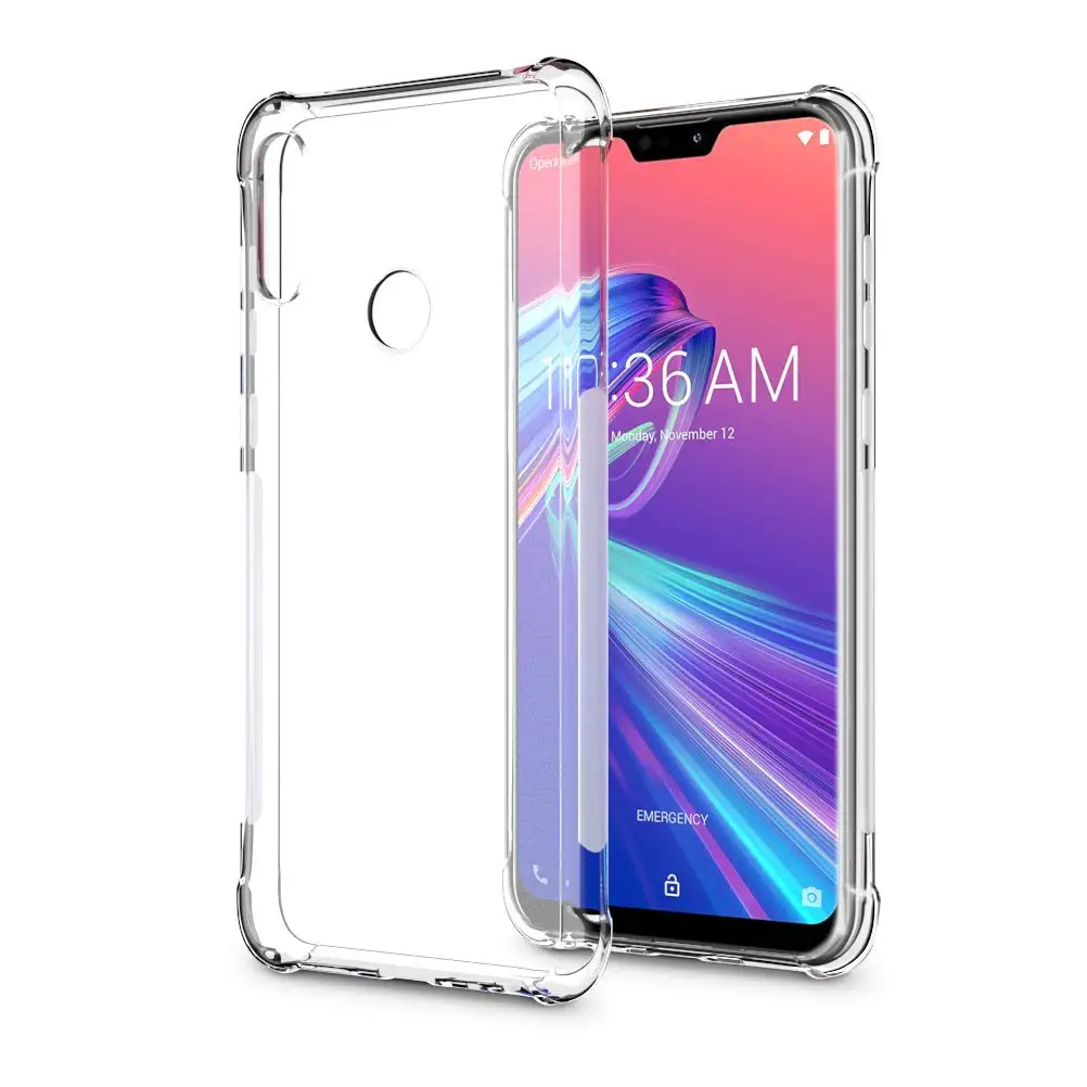 Crystal Clear Shell for ASUS Zenfone MAX Pro(M2) ZB631KL TPU Silicon Case Luxury Soft Shockproof Slim Transparent TPU Back Cover