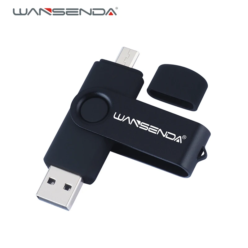 

Wansenda OTG USB Flash Drive 8GB 16GB 32GB 64GB 128GB 256GB USB 2.0 Pendrive for PC/Android Smart Phone Tablet with Micro USB